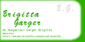 brigitta garger business card